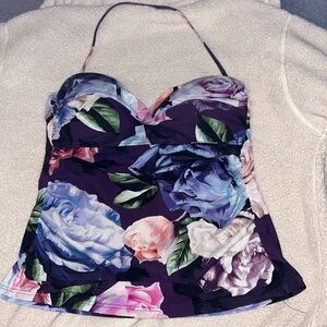 La Blanca floral tankini, size 10